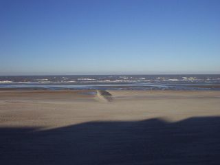 Zicht op het strand